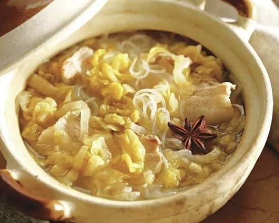 3. Pickled Chinese Cabbage with Plain Boiled Pork Combo 酸菜白肉套餐